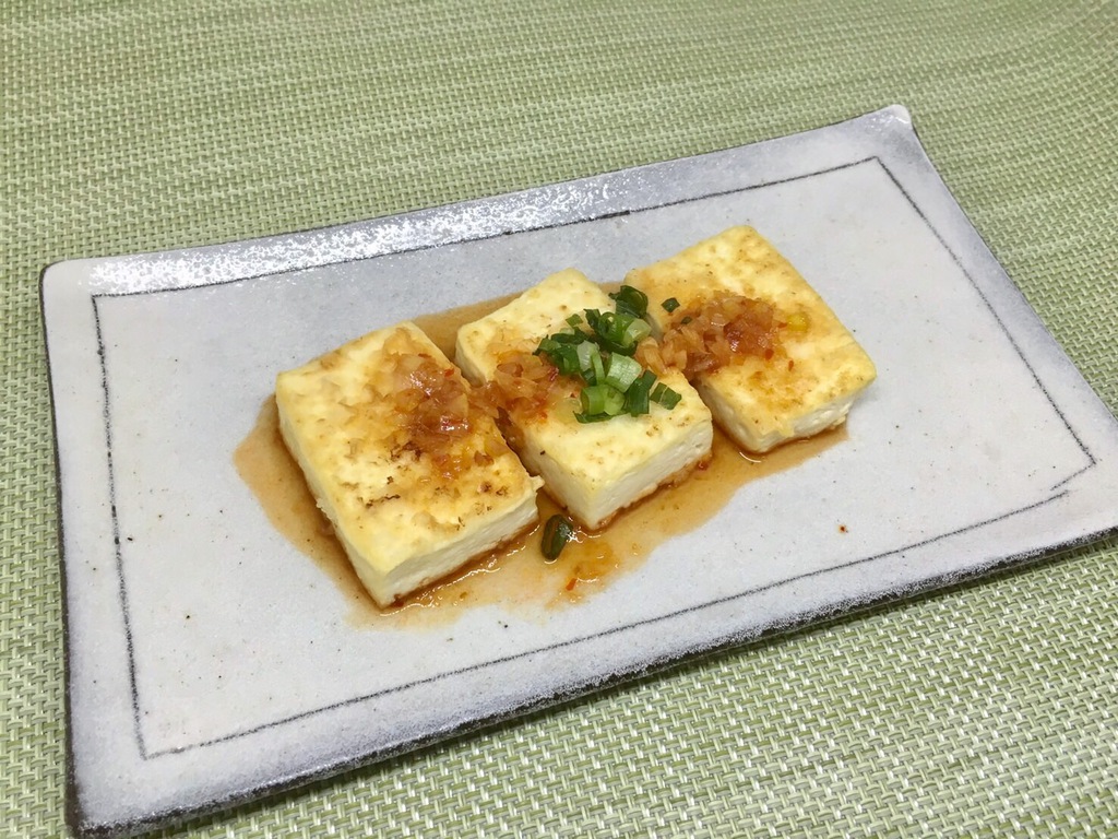 ピリ辛豆腐ステーキ